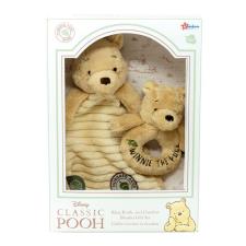 Classic Winnie The Pooh Baby Comforter & Rattle Gift Set